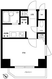 ルーブル中野南台 1Kの間取図画像