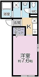 オーベルジュ高円寺 1Kの間取図画像