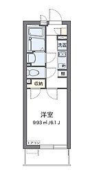 スペランツァ1号館 1Kの間取図画像