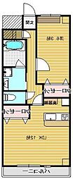 ミラベル2 1LDKの間取図画像