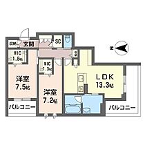 エクセシア 00201 ｜ 埼玉県さいたま市緑区美園３丁目14-4（賃貸マンション2LDK・2階・72.16㎡） その2