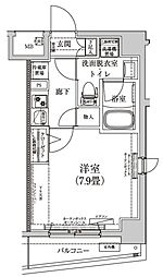 ティモーネ押上トゥーレ 2階1Kの間取り