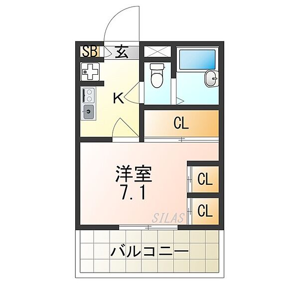 レオパレス長居西 ｜大阪府大阪市住吉区長居西１丁目(賃貸アパート1K・2階・19.87㎡)の写真 その2