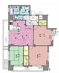 エコ柴崎2 3LDKの間取図画像