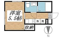 グランビル南大泉 1Kの間取図画像