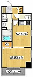 パルス小岩アネスタージュ 1DKの間取図画像