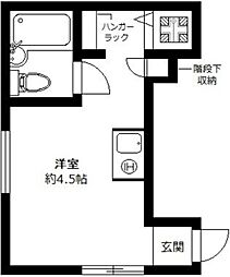 アーバンテラス高円寺南 1階ワンルームの間取り