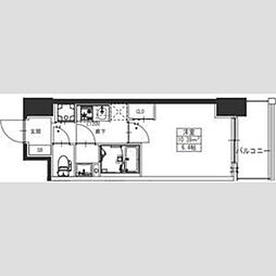 S-RESIDENCE堺湊駅前azure 14階1Kの間取り