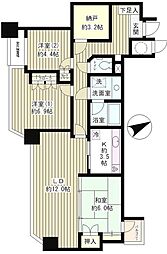 ニチレイ明石町ビル 3SLDKの間取図画像
