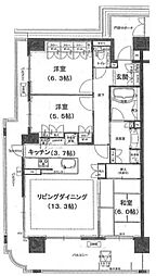 アンビシャスプラザ千葉中央 7階3LDKの間取り