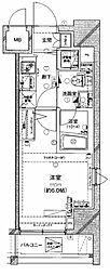 レア横濱ミッドスクエア 1Kの間取図画像