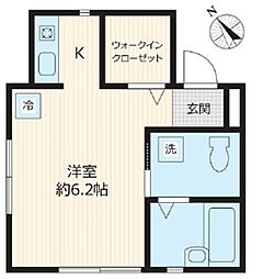 プライムレジデンス 1Kの間取図画像