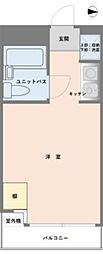 ラヴニール2 ワンルームの間取図画像