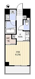 ダンラベニール北新宿 1Kの間取図画像