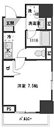 レピュア赤羽マークイースト 1Kの間取図画像