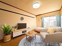 ハイツ井上 A 2階1Kのリビング/ダイニング