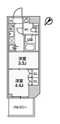 ARKMARK巣鴨Sta. 2Kの間取図画像