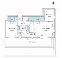 スタイリオ池上ＳＯＵＴＨ 4階2LDKの間取り
