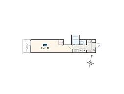 JR青梅線 東青梅駅 徒歩7分の賃貸アパート 2階1Kの間取り