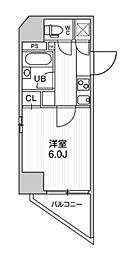 コンシェリア新橋 1Kの間取図画像