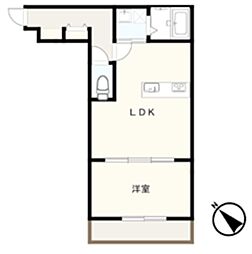 CARO 1LDKの間取図画像