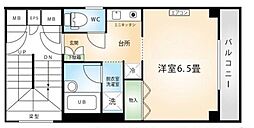 グランジュールTK ワンルームの間取図画像