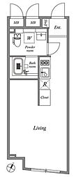 GRANPASEO碑文谷South ワンルームの間取図画像