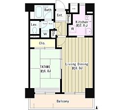 フォーレスト中村橋 6階1LDKの間取り