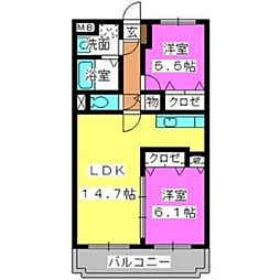 間取図画像 2LDK