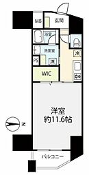 シティインデックス武蔵小山 1Kの間取図画像