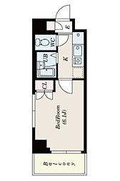 S-FORT船橋roots 1Kの間取図画像