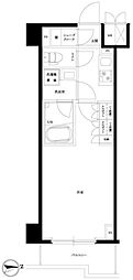 ルーブル川崎神明町 2階1Kの間取り