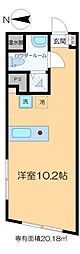 キャナルシティNorth ワンルームの間取図画像