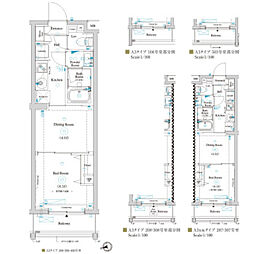 ラティエラ滝野川 3階1DKの間取り