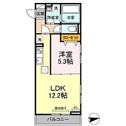 セジュール西台3 1階1LDKの間取り