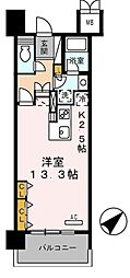 ロイヤルパークス豊洲 ワンルームの間取図画像