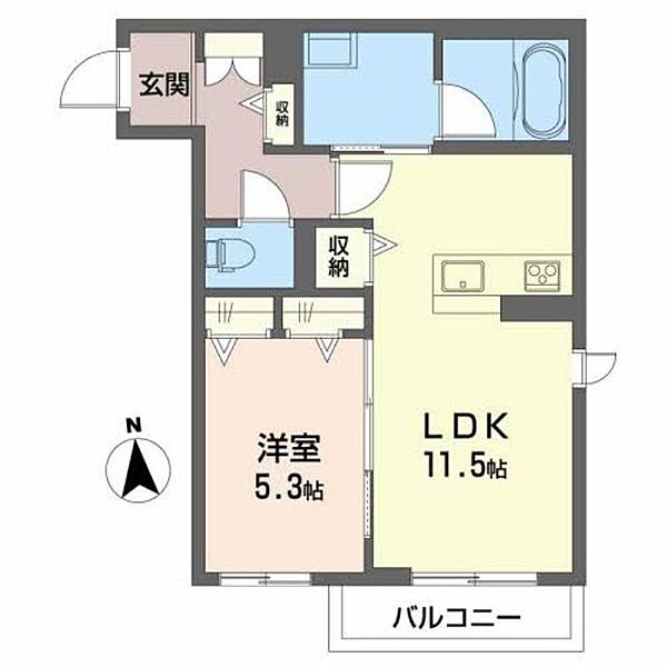 シャーメゾン南田辺 0203｜京都府舞鶴市字南田辺(賃貸マンション1LDK・2階・44.86㎡)の写真 その2