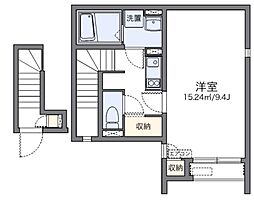 レオネクストFERIO瀬田 1Kの間取図画像