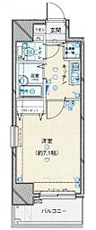メインステージ茅場町 1Kの間取図画像