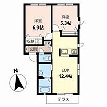 ファミールアダチ 2102 ｜ 京都府福知山市厚東町34（賃貸アパート2LDK・1階・54.04㎡） その2