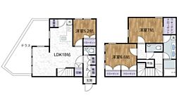凛樹Offen 3LDKの間取図画像