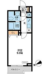 パシフィックコート目黒南 1階1Kの間取り