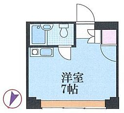 増田ビル田園アネックスARE ワンルームの間取図画像