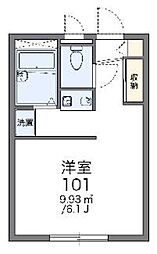 レオパレストゥーラ湘南 1Kの間取図画像