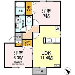 間取図画像 2LDK