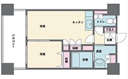 HF西新宿レジデンスウエスト 4階1DKの間取り