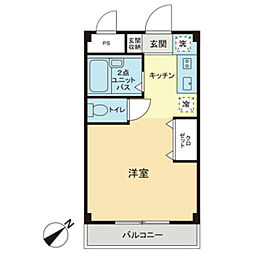 ラ・ピアッザ豊玉 ワンルームの間取図画像