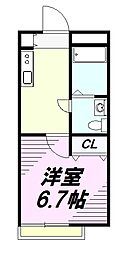 シャインコート 1Kの間取図画像