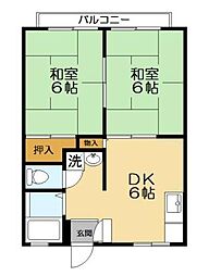 間取図画像 2DK