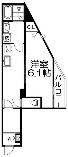 WindBell出口 ｜大阪府枚方市出口５丁目(賃貸アパート1K・3階・29.27㎡)の写真 その2